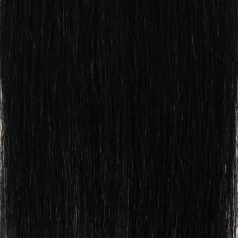 Loxxie Clip-In Black Licorice hair extension swatch