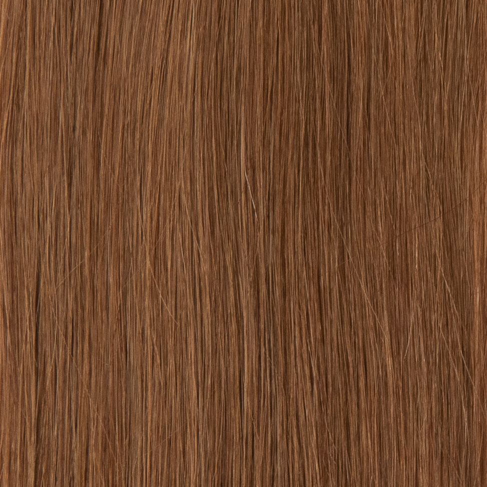 Loxxie Clip-In Butter Toffee hair extension swatch