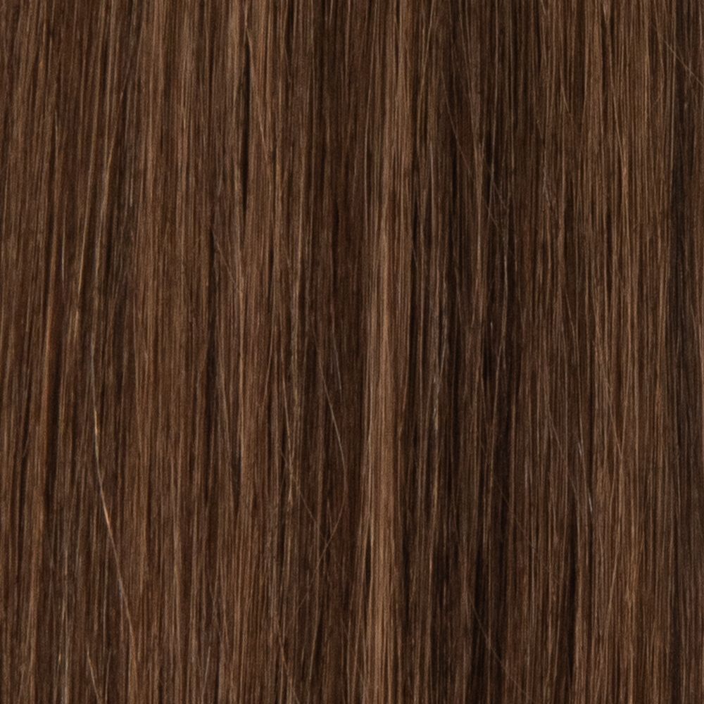 Loxxie Clip-In Caramel Brownie hair extension swatch